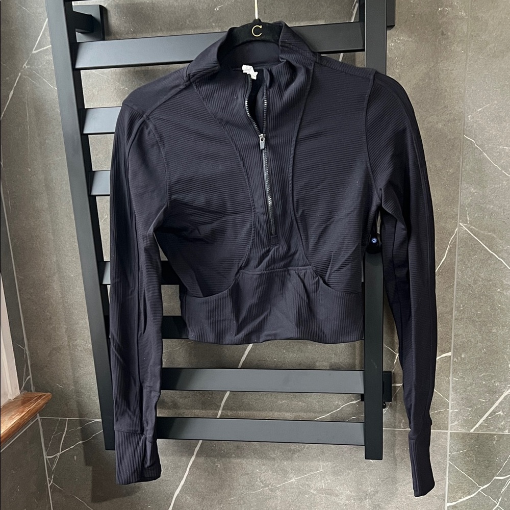 90 Degree By Reflex Black Long Sleeve Top